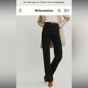 Reformation Wilder Jeans Black